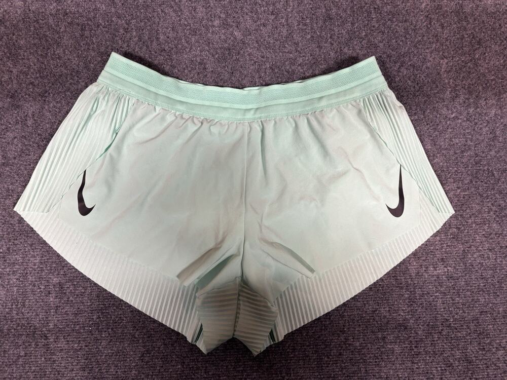 Nike 3" AeroSwift Dri-FIT ADV Running Shorts Mid-Rise Pleated Lined Women Medium